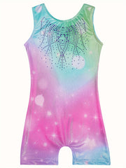 Starry Night Gymnastics Suit for Girls