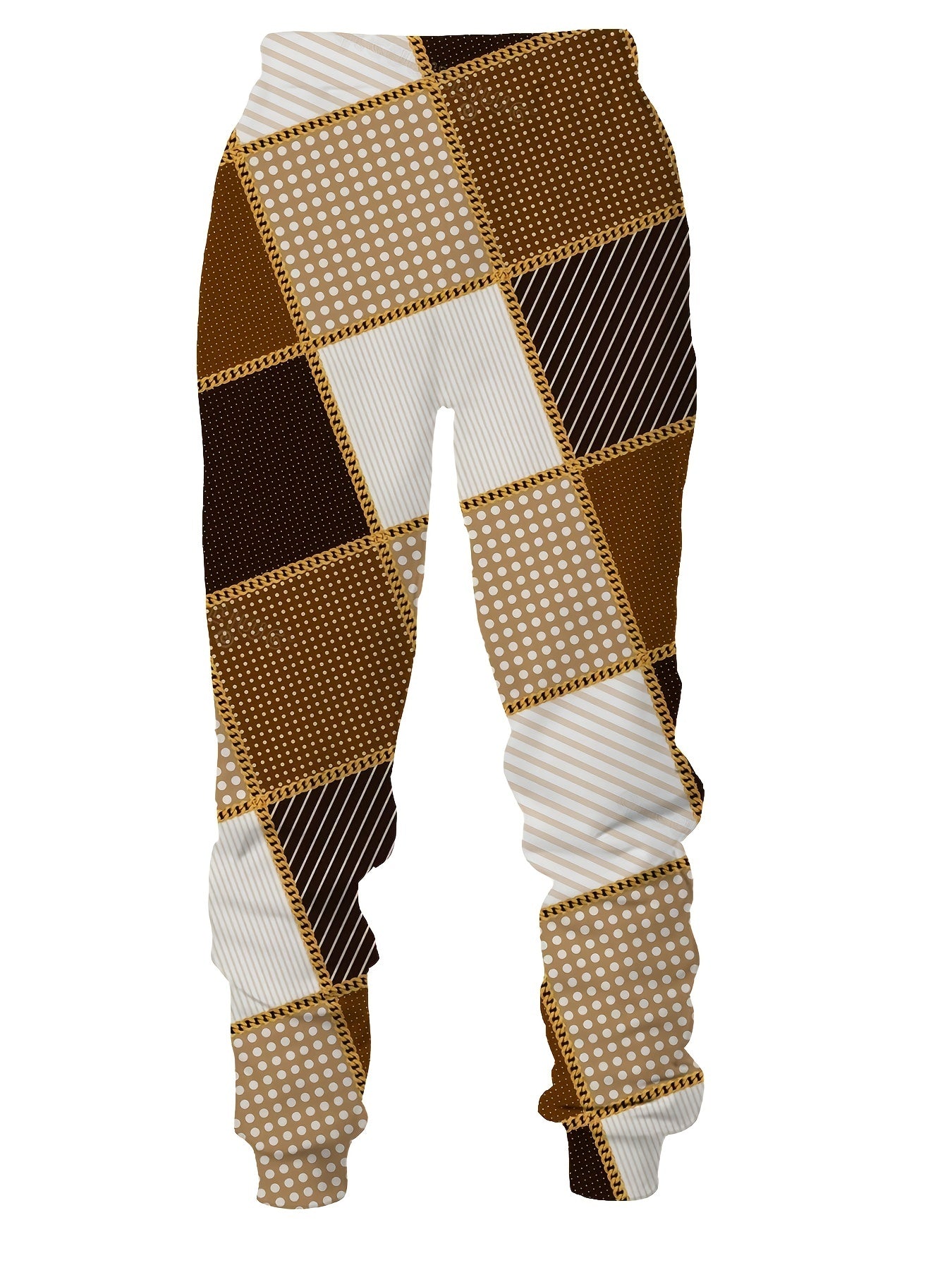 Block Print Men's 2Pc Outfit Sweatshirt & Sports Trousers Men's Casual Wear