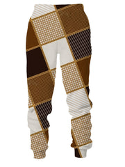 Block Print Men's 2Pc Outfit Sweatshirt & Sports Trousers Men's Casual Wear