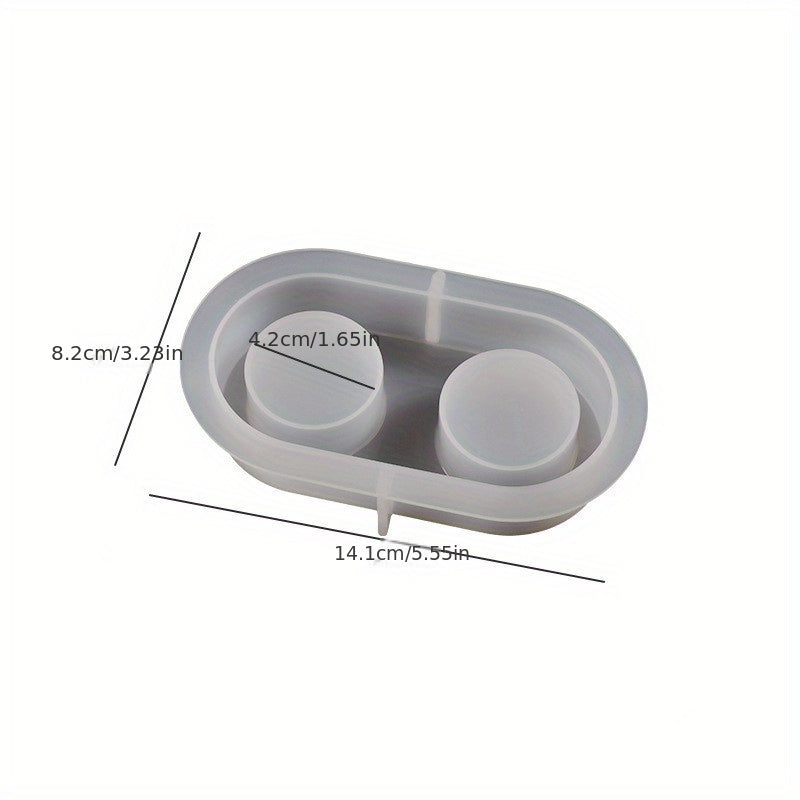 Crystal Epoxy Resin Silicone Mold Candle Holder Home Decoration