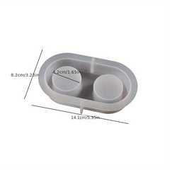 Crystal Epoxy Resin Silicone Mold Candle Holder Home Decoration