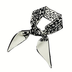 2pcs Paisley & Graphic Neckerchief Skinny Scarf Handbag Charm Gift