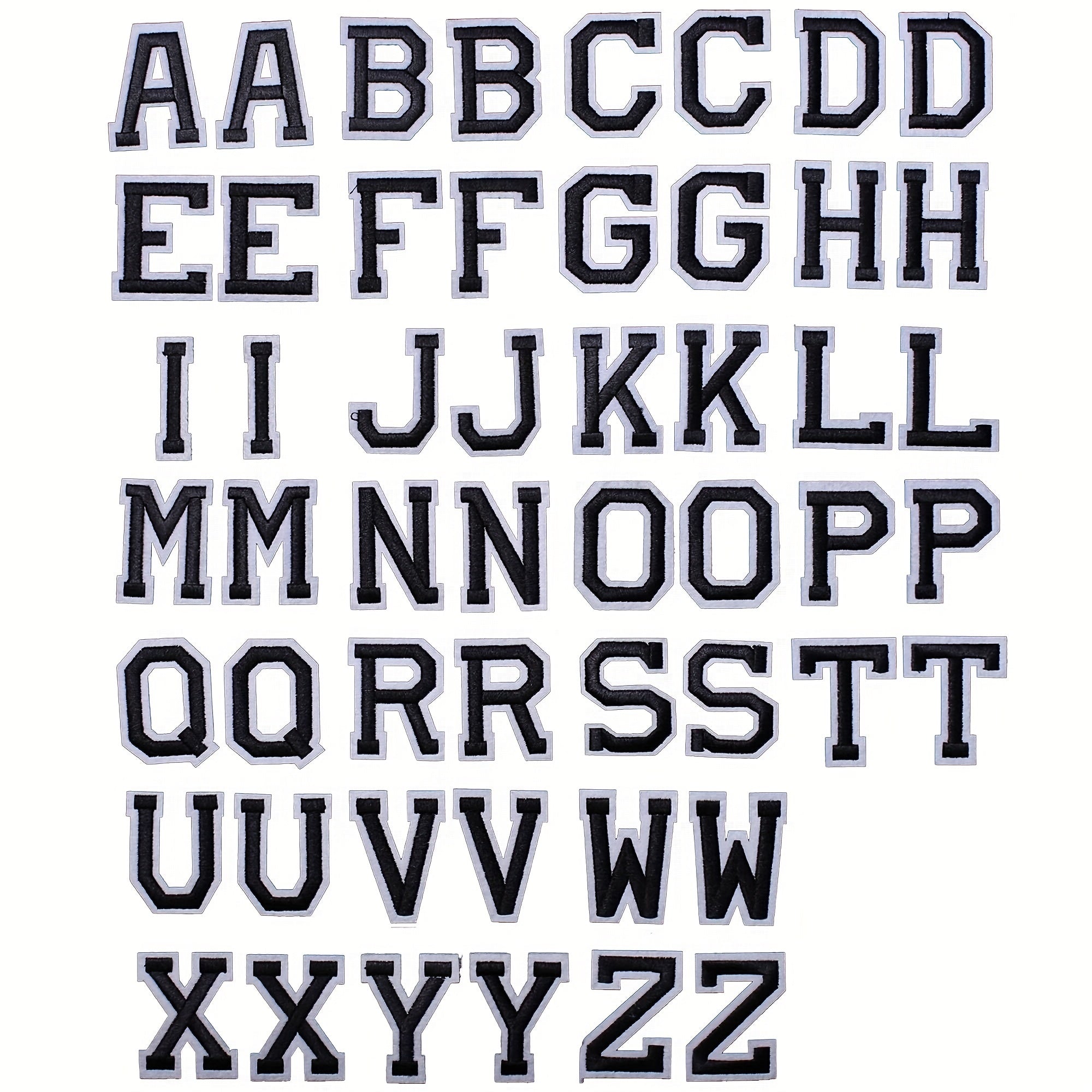 Alphabet Patches Ironed Adhesive for Shirts Jacket