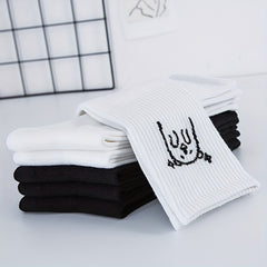Men's Cartoon Animal Crew Socks Breathable Casual Unisex Socks