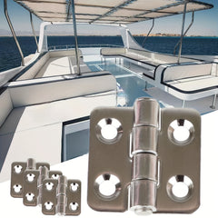 4pcs 304 Stainless Steel 4 Holes Hinge For Marine Boat
