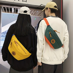 Casual Chest Bag Large Capacity Sports Waist Bag Couple Bag
