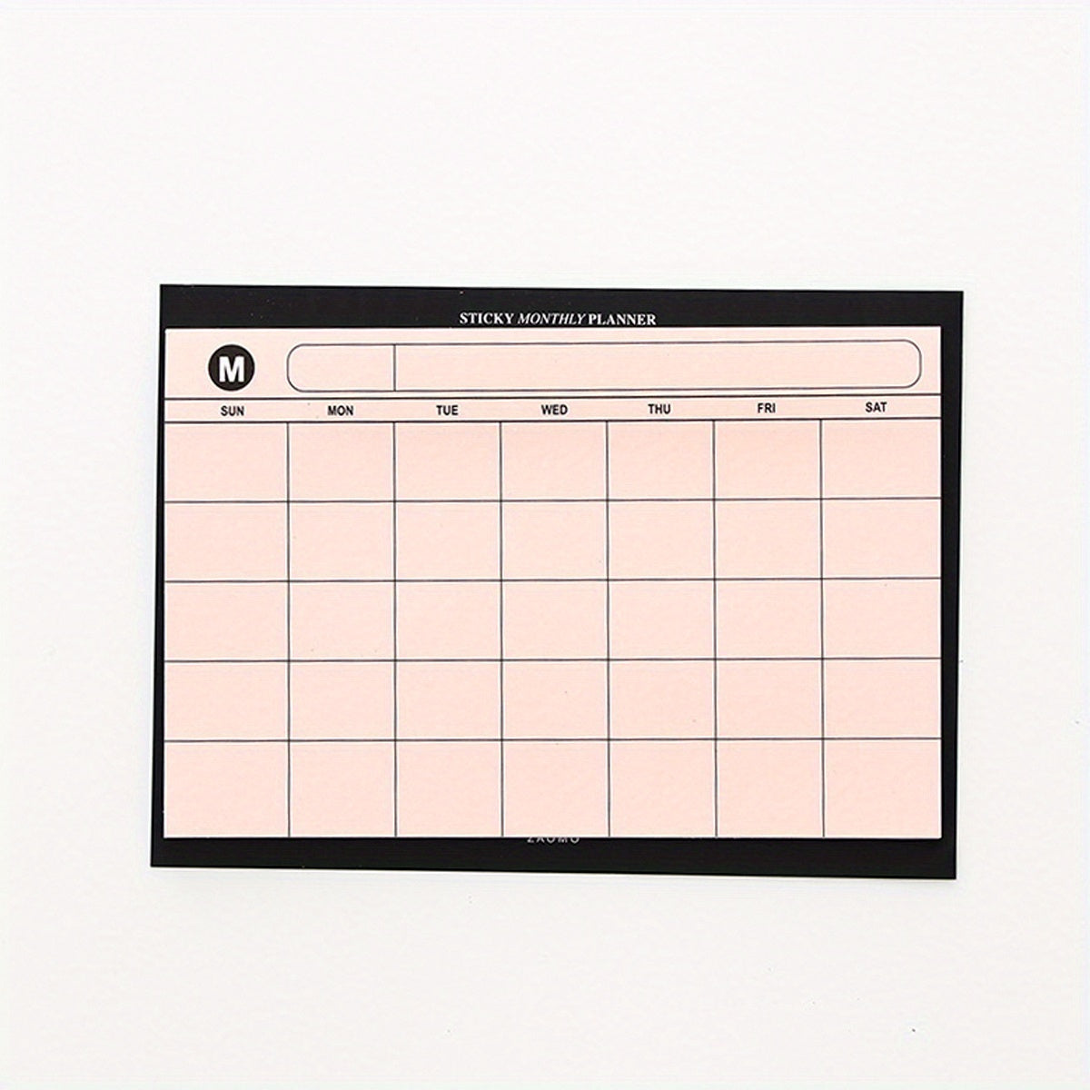 Desktop Schedule Book Monthly Planner Learning Memo Pad Self-adhesive 30sheets