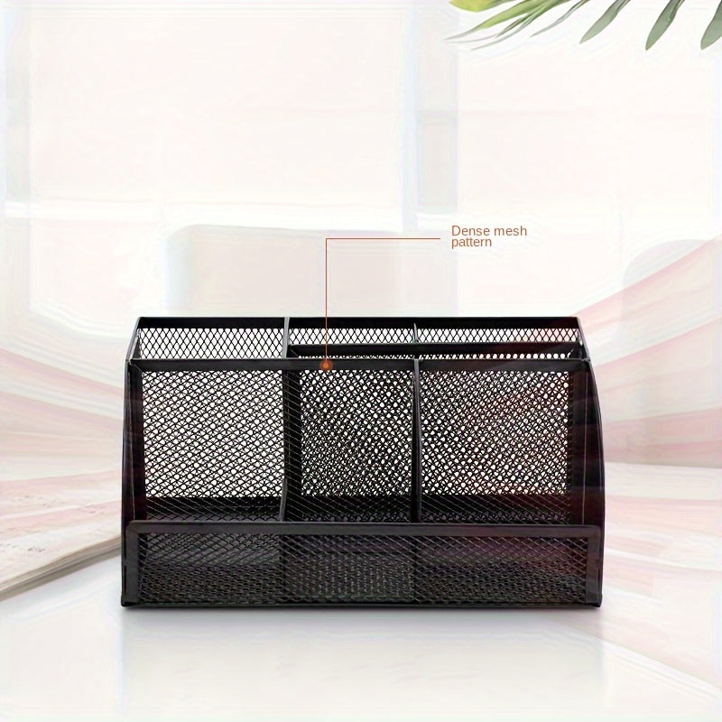 Functional Mesh Pen Holder Desktop Office Supplies