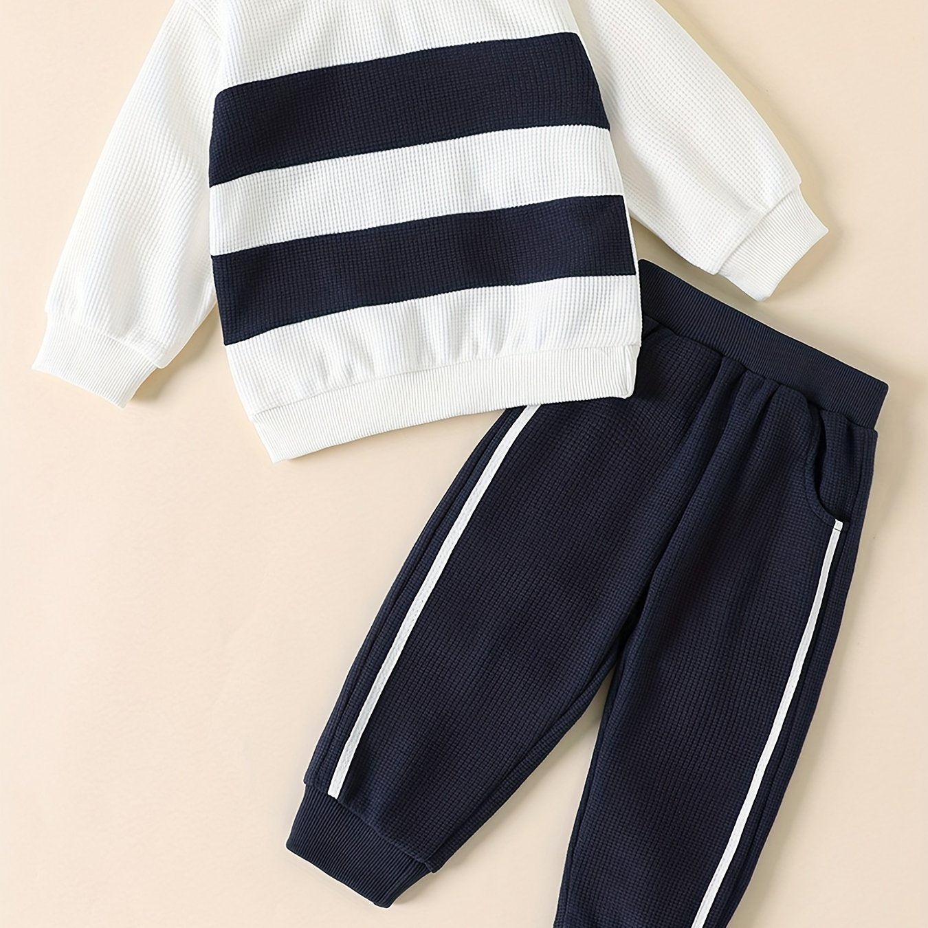 Boys Sweatshirt Set Autumn Winter Pullover & Pants Set