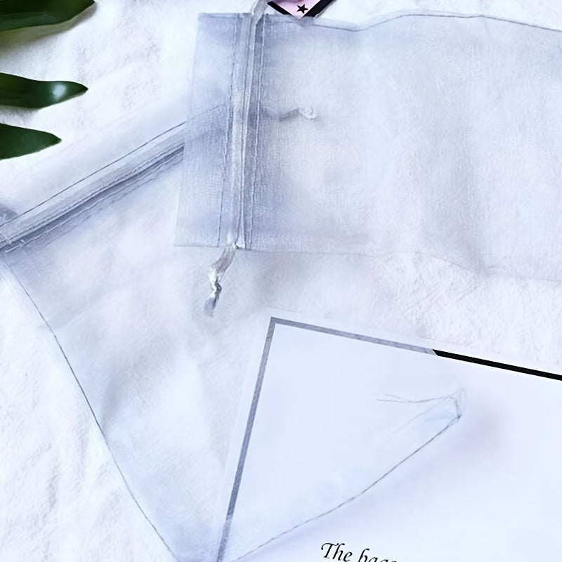 20pcs Drawstring Organza Bag Favor Candy Bag Wedding Party Supplies
