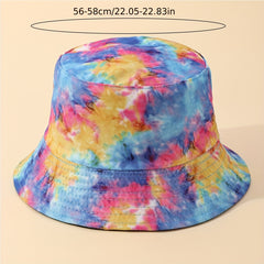 Mens Tie Dye Print Bucket Hat