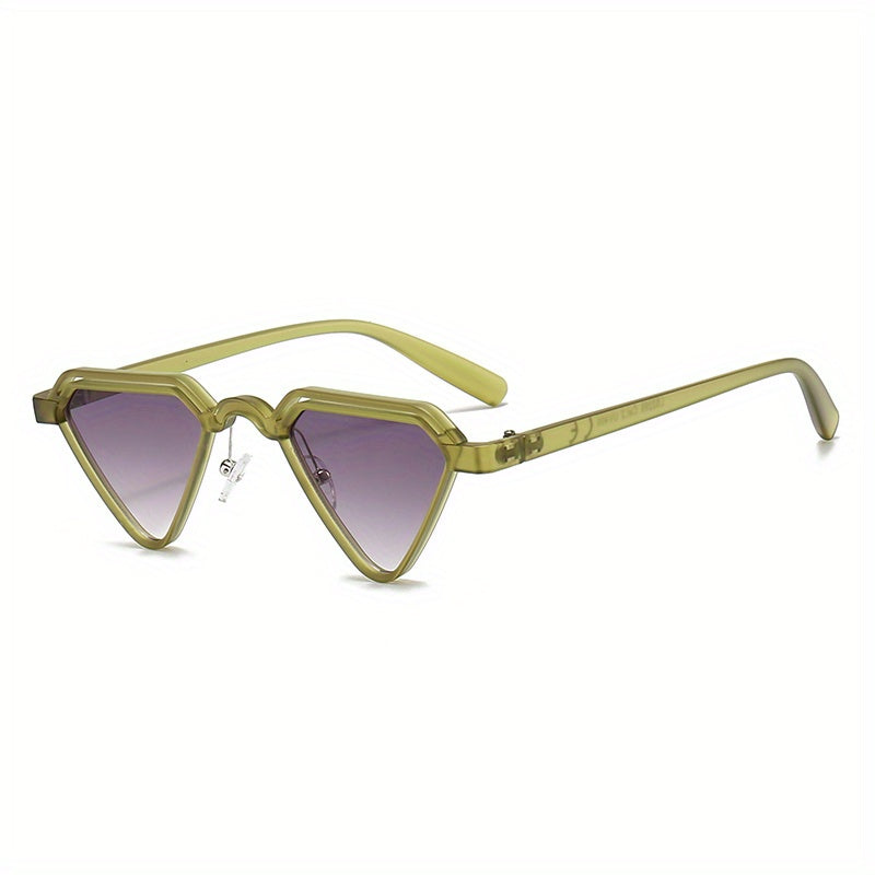 Men's Sun Protection Triangle Sunglasses Hip Hop Style Decorative Accessories