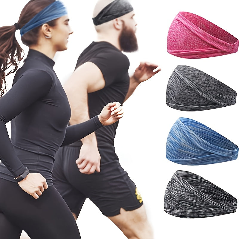 Green Workout Headband for Sports - Moisture Wicking