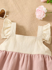 Baby Girls Ruffle Trim Cami Dress for Summer