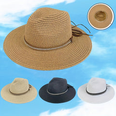 Casual Sunshade Straw Hat for Spring Summer Travel