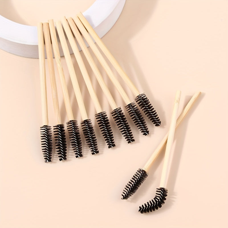 10pcs Eyelash Mascara Brushes Wands Applicator Mini Nylon Brush Set
