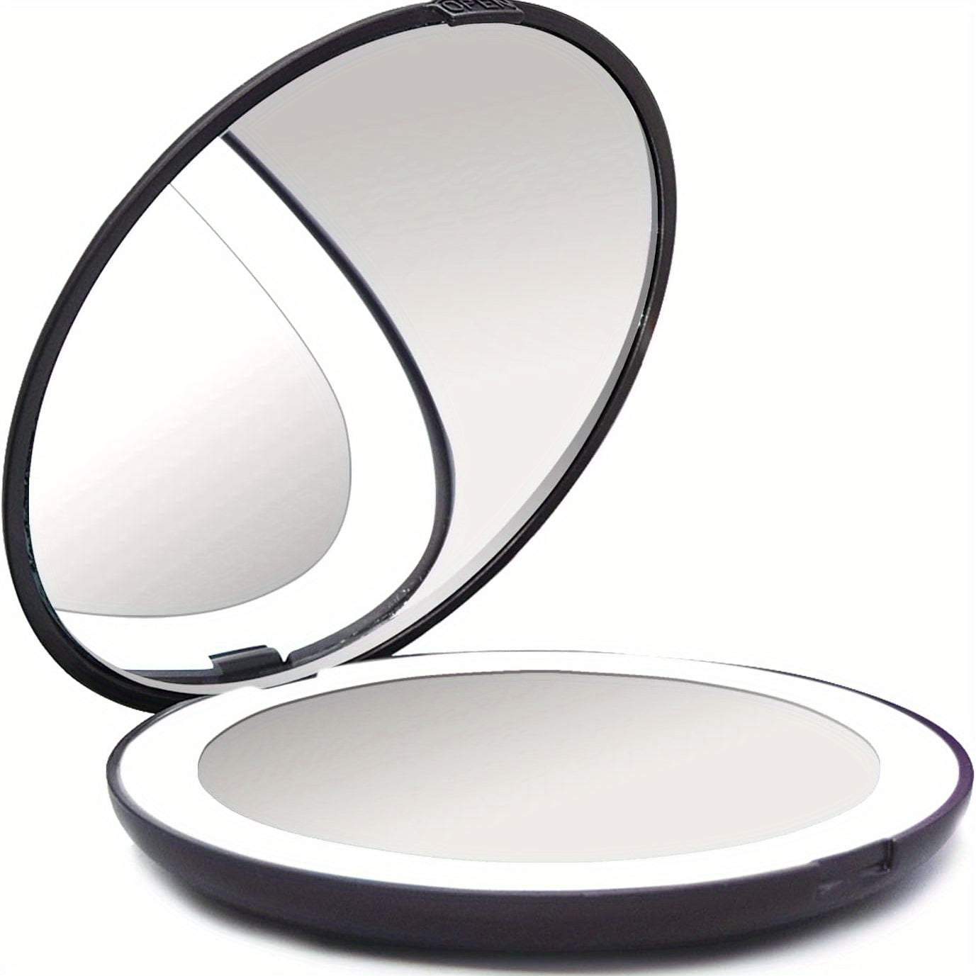 Compact Mirror With Light 1X 3X Magnification LED Travel Makeup Mirror