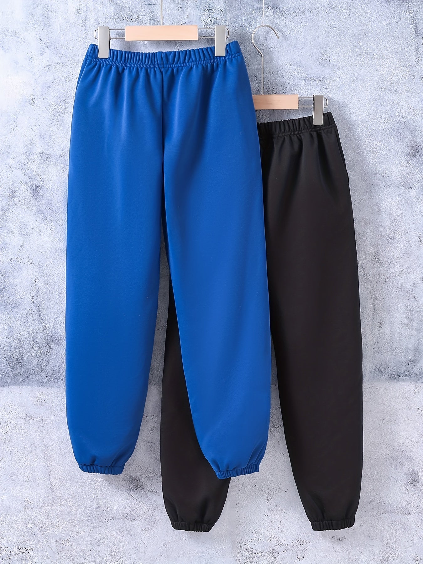 2pcs Skeleton & Letter Print Boys Active Sweatpants Jogger Sports Pan