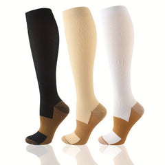Copper Compression Socks - Knee High Compression Stocking for Men and Women
