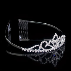 Rhinestone Headband Queen Crown Tiara Bridal Hair Accessories