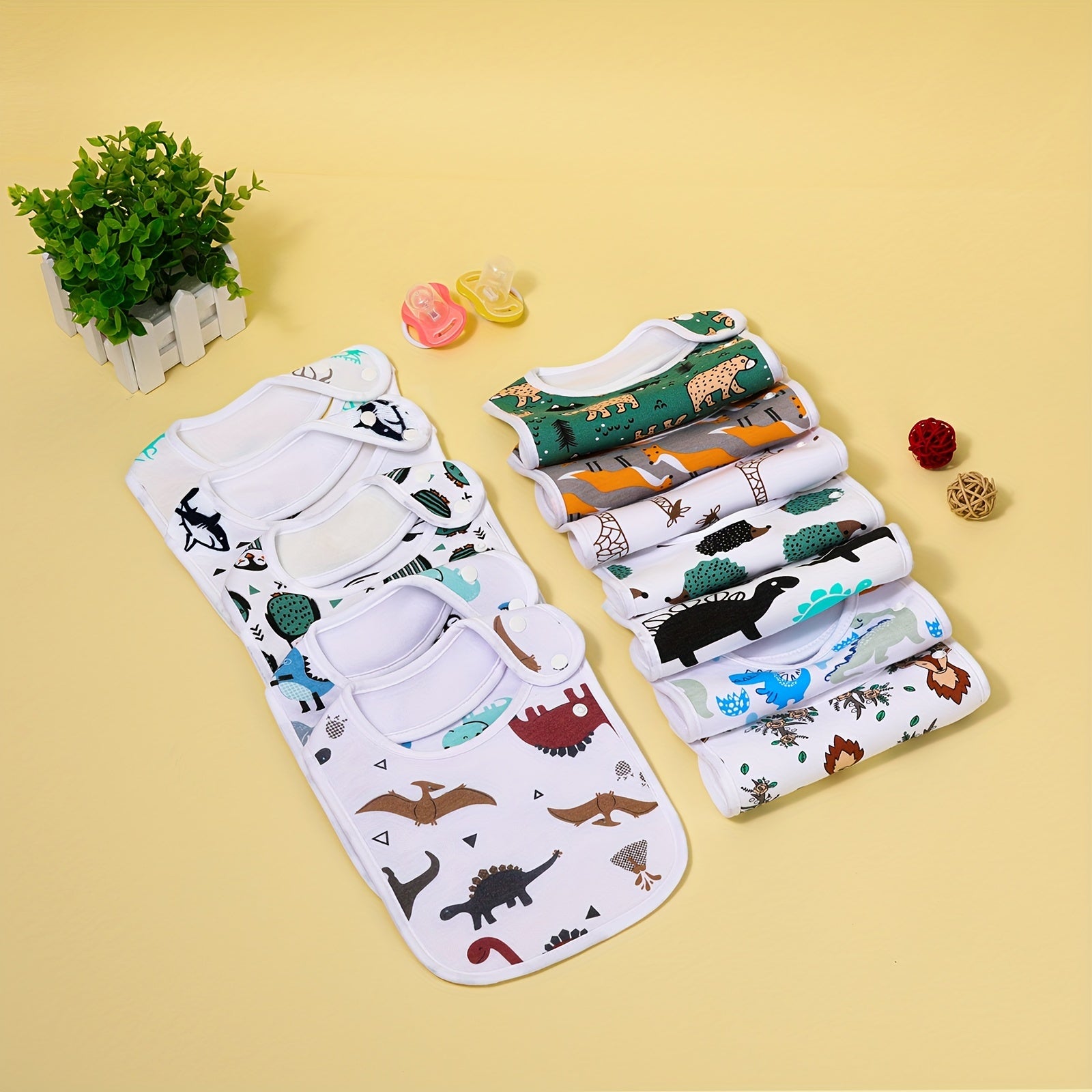 6pcs Soft & Absorbent Bandana Drool Bibs Set for Babies 0-36 Months