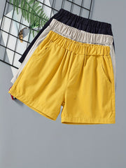 3pcs Boys Shorts Casual Soft Comfortable Breathable For Summer Kids Clothes