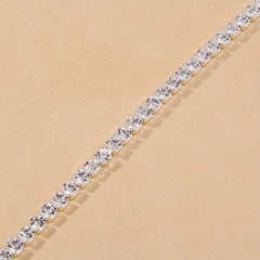 Rhinestone Claw Chain Anklet Glam Jewelry