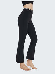 High Waist Bell Bottom Yoga Pants Loose Fit Fitness Bootleg Pants