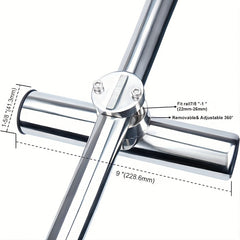 2pcs Stainless Steel Fishing Rod Holders For Boat Rail Mount