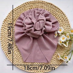 Soft Baby Headband with Big Flower - Newborn Hat