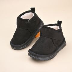 EDUBA Leopard Bow Snow Boots For Girls Warm Plus Fleece Boots For Winter