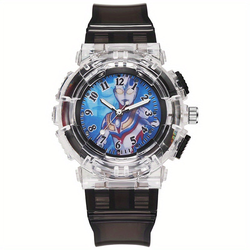 Flash Ultraman Kids Watch Silicone Strap Gift