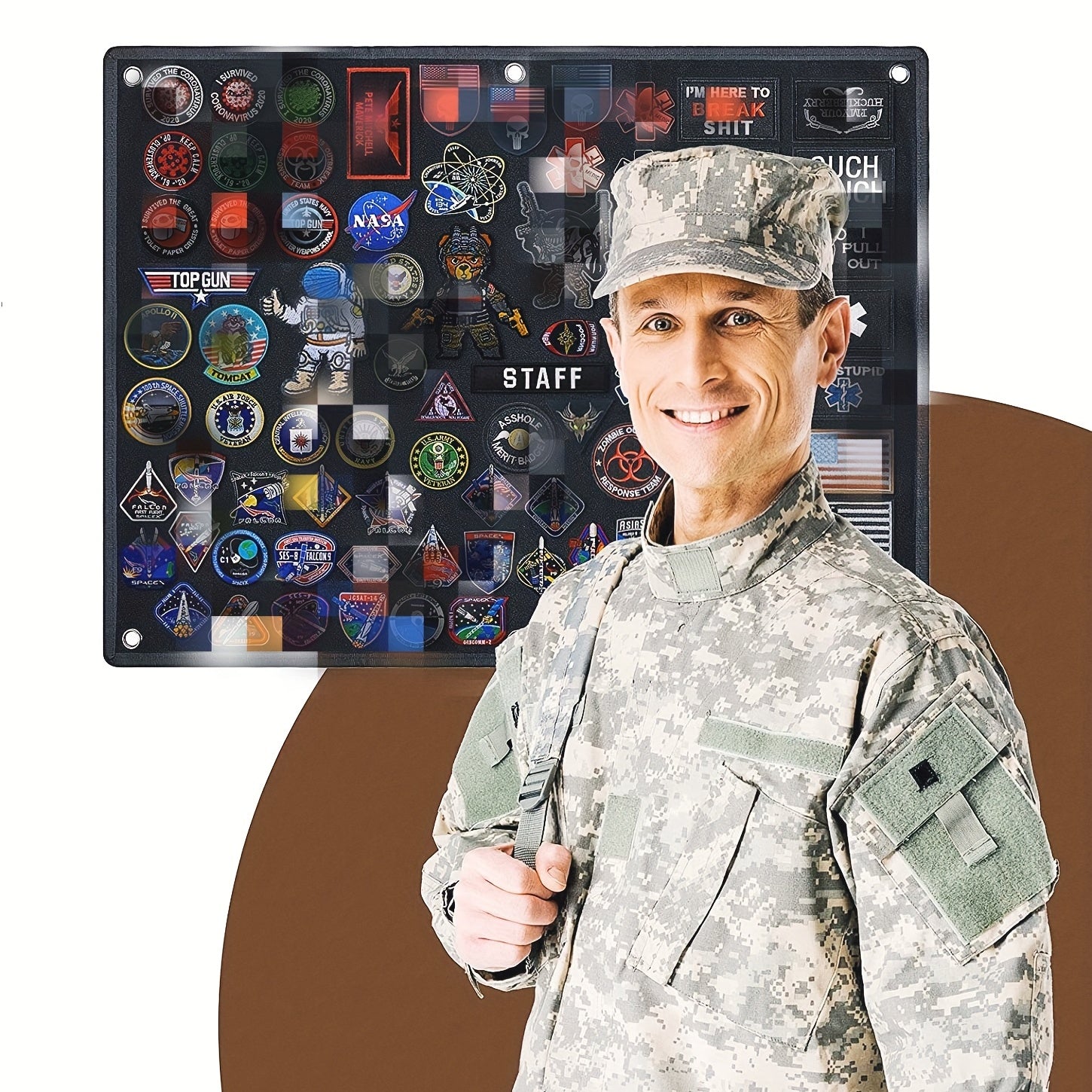 Tactical Patch Holder Board for Patches Display