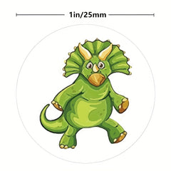 Dinosaur Cartoon Motivation Stickers Roll for Office Decor