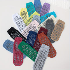 Non Slip Yoga Socks Moisture Wicking Ankle Socks Breathable Dance Pilates Socks