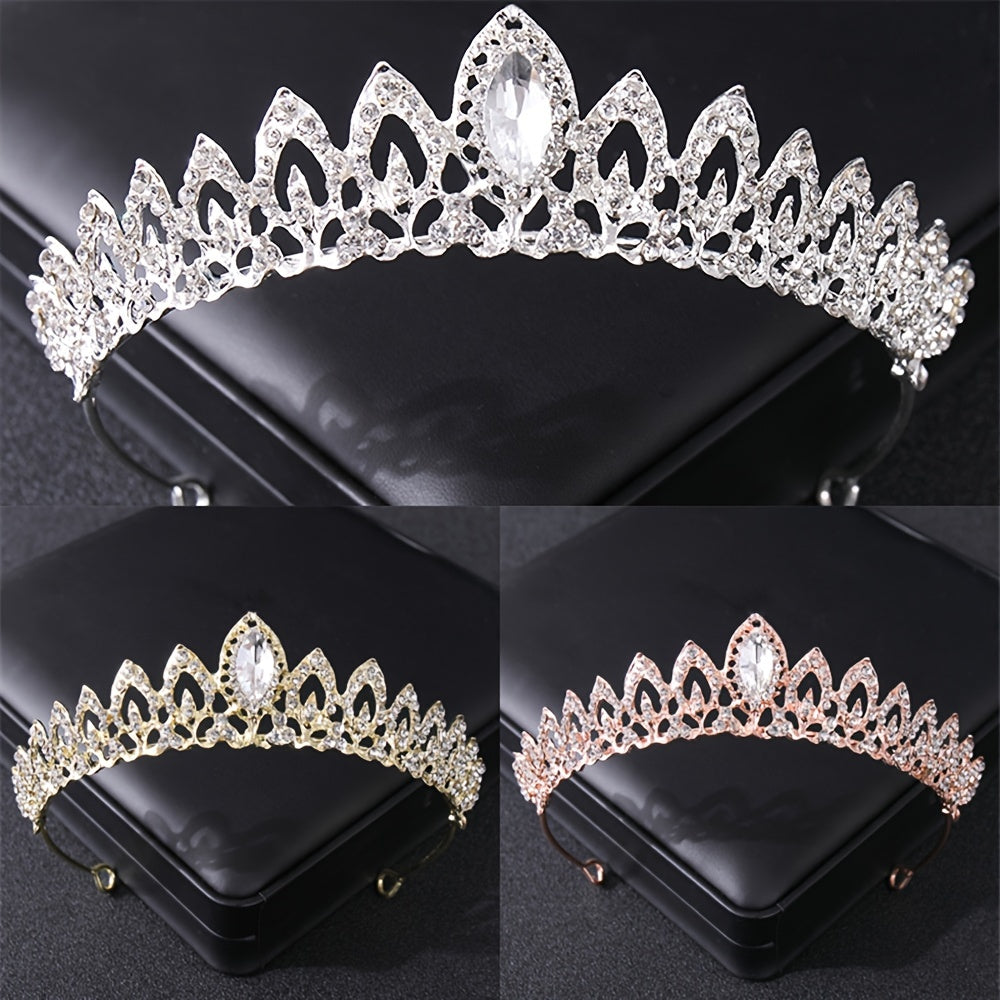 Rhinestone Crown Hairband Headband Party Princess Tiara Wedding