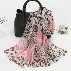 Bohemia Chiffon Scarf Vintage Leopard Animal Print Shawl