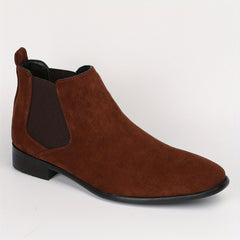 Men's Chelsea Boots Dress Casual Ankle Boots Slip On Shoes For Camping