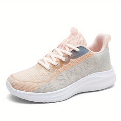 Women's Lightweight Lace Up Low Top Sports Shoes for Casual Outdoor Running