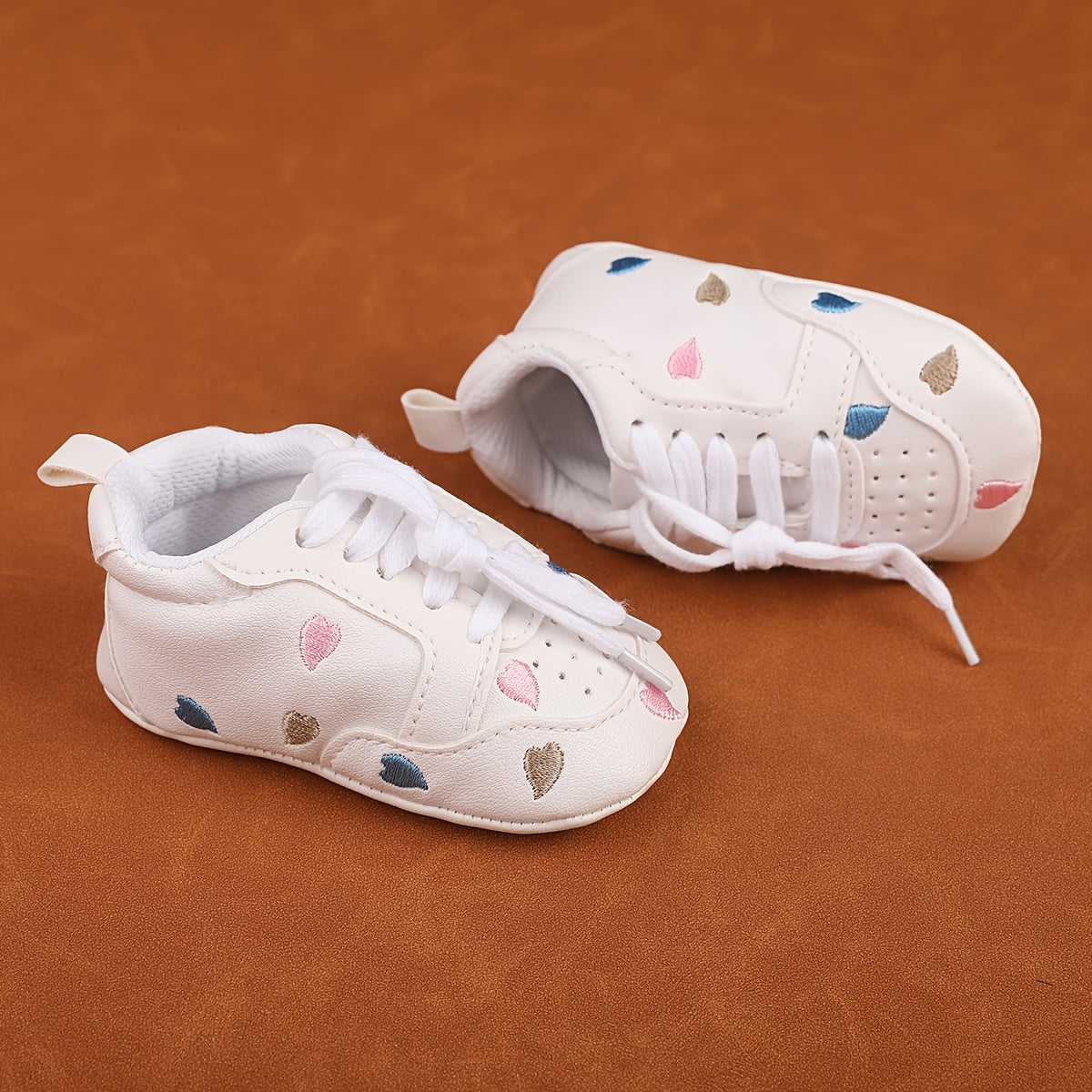 Casual Lace Up Sneakers for Baby Boys Lightweight Non Slip Shoes