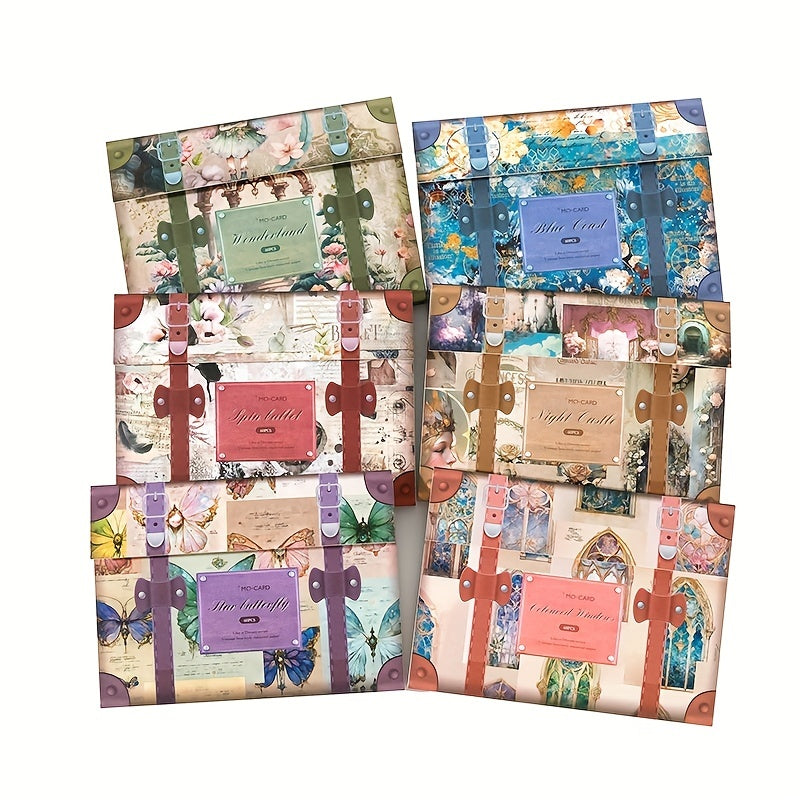 60pcs Retro Fantasy Collage Materials European Characters Flower Window Elves
