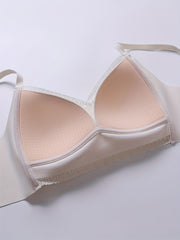 Lace Wireless Push Up Bra - Comfortable & Breathable