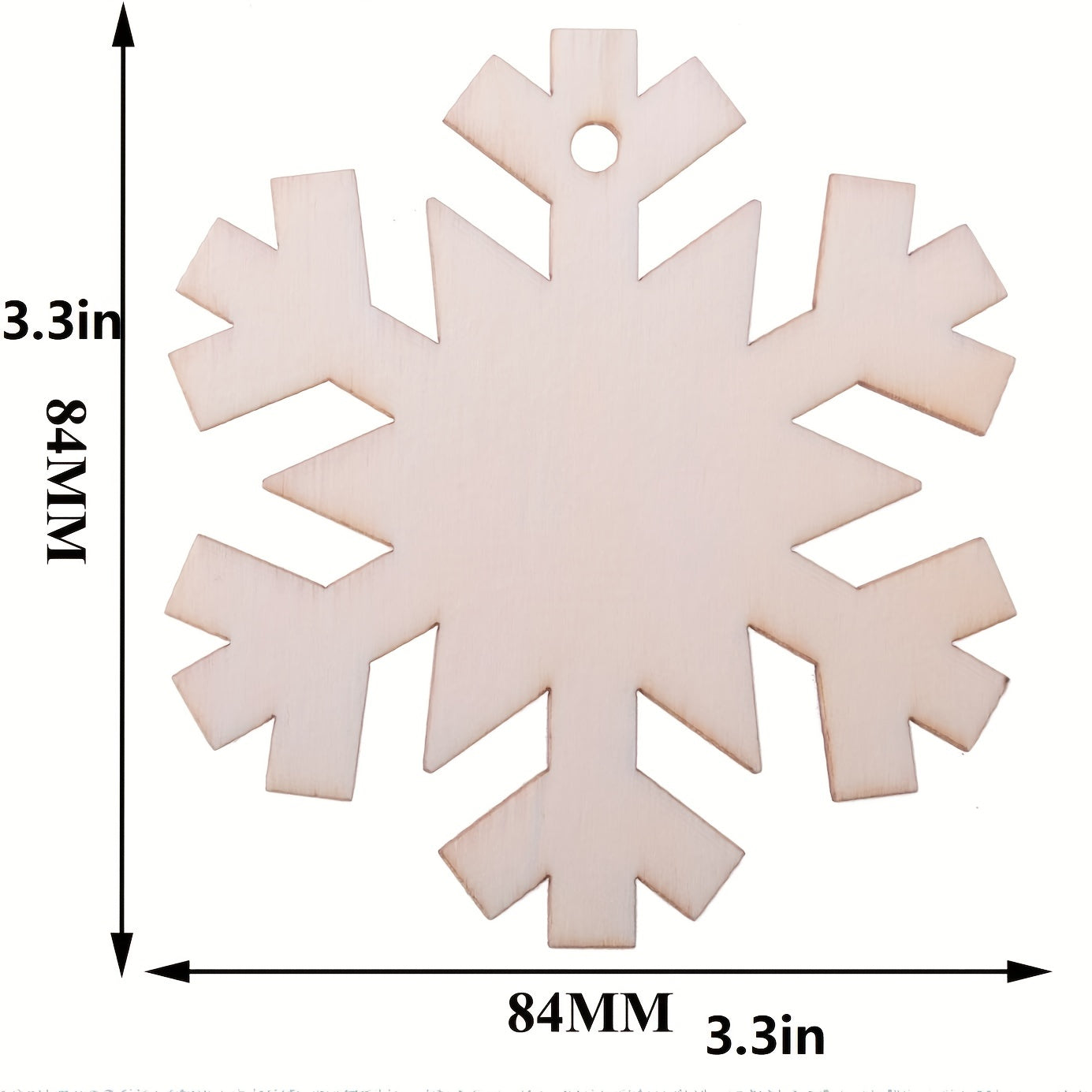10pcs Wooden Christmas Tree Hanging Decoration DIY Crafts 3inch