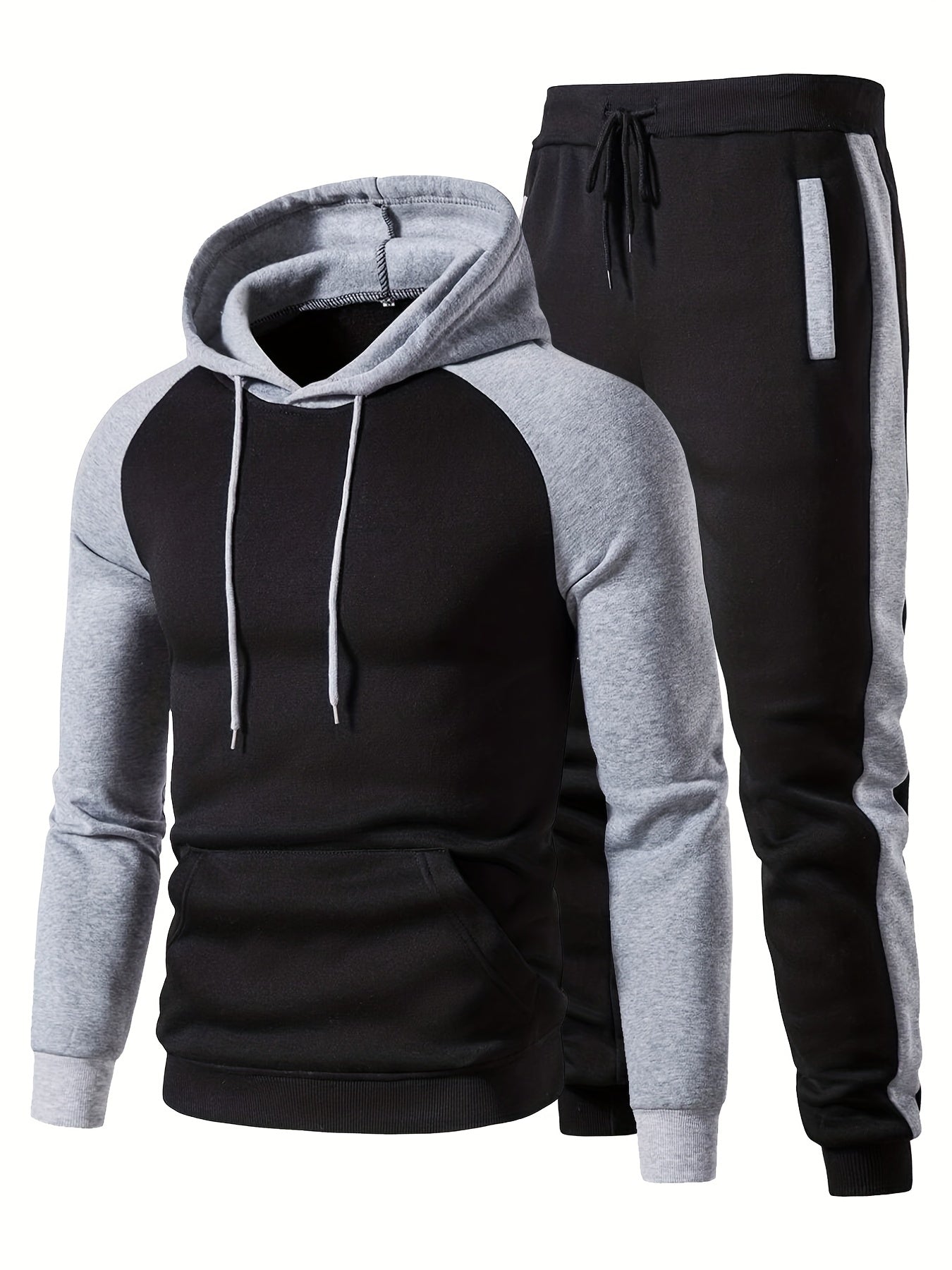Men's Casual Hoodie & Sweatpants Set for Autumn Winter