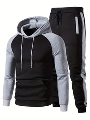 Men's Casual Hoodie & Sweatpants Set for Autumn Winter