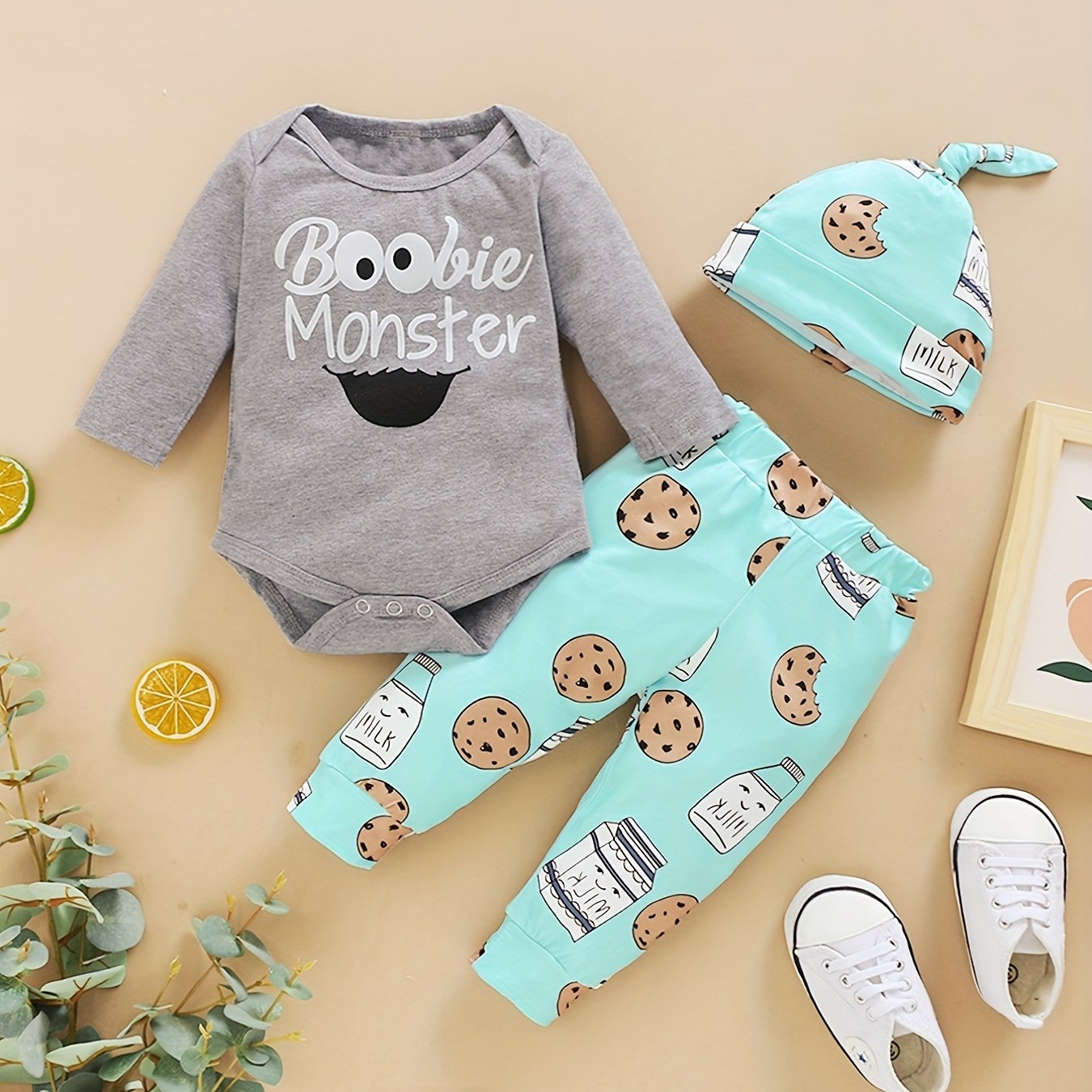 Comfy & Cookie Graphic Outfit 3pcs Set