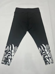 Plus Floral Print High Rise Stretch Fitness Leggings