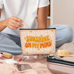 Bohemian Sunshine Cosmetic Bag Travel Wash Bag Gift Idea for Sisters