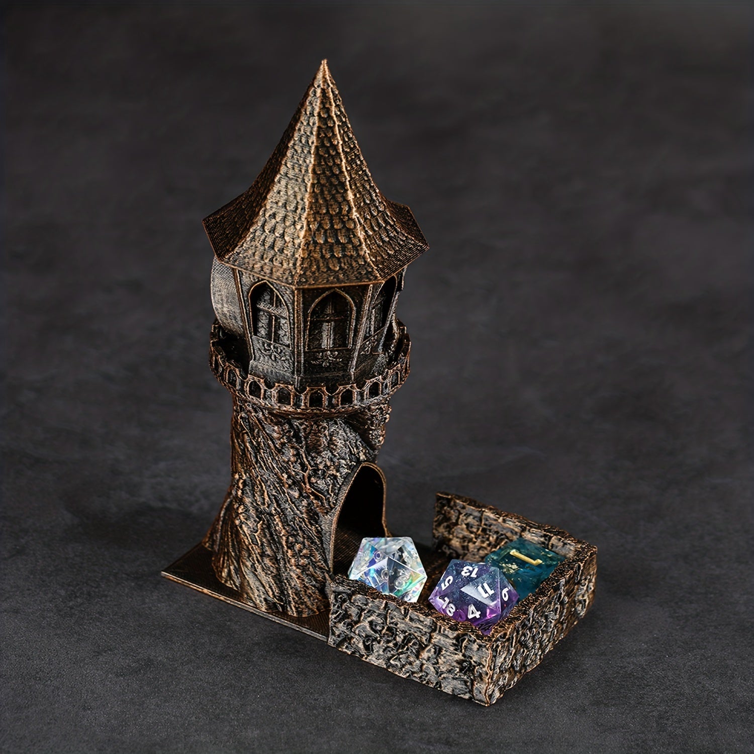 Tree Dice Tower Easy Roll Dice Ideal For RPG Enthusiasts