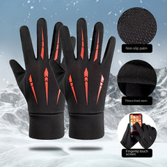 Windproof Waterproof Touchscreen Thermal Fleece Gloves for Outdoor Activities